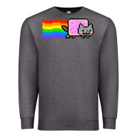 Charcoal Heather Nyan Cat Premium Sweatshirt - artisFamous