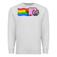 Dove Grey Nyan Cat Premium Sweatshirt - artisFamous