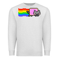 Oatmeal Heather Nyan Cat Premium Sweatshirt - artisFamous