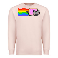 Pale Pink Nyan Cat Premium Sweatshirt - artisFamous