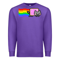 Purple Nyan Cat Premium Sweatshirt - artisFamous