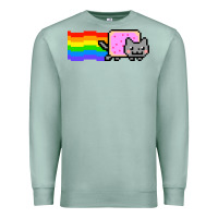Seafoam Nyan Cat Premium Sweatshirt - artisFamous