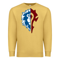 Antique Gold WORLD OF WARCRAFT MISTS OF PANDARIA HORDE Premium Sweatshirt - artisFamous