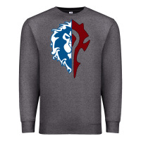 Charcoal Heather WORLD OF WARCRAFT MISTS OF PANDARIA HORDE Premium Sweatshirt - artisFamous