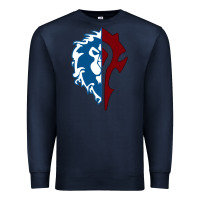 Navy WORLD OF WARCRAFT MISTS OF PANDARIA HORDE Premium Sweatshirt - artisFamous