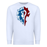 White WORLD OF WARCRAFT MISTS OF PANDARIA HORDE Premium Sweatshirt - artisFamous