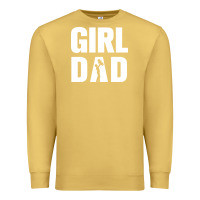 Antique Gold Girl Dad Premium Sweatshirt - artisFamous