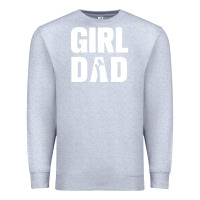 Heather Grey Girl Dad Premium Sweatshirt - artisFamous