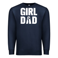 Navy Girl Dad Premium Sweatshirt - artisFamous