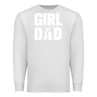Oatmeal Heather Girl Dad Premium Sweatshirt - artisFamous