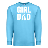 Ocean Blue Girl Dad Premium Sweatshirt - artisFamous