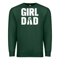 Sports Green Girl Dad Premium Sweatshirt - artisFamous