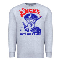 Heather Grey Dicks Hate The Police Premium Sweatshirt - artisFamous