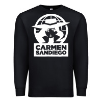 Black carmen sandiego Premium Sweatshirt - artisFamous