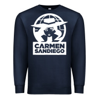 Navy carmen sandiego Premium Sweatshirt - artisFamous