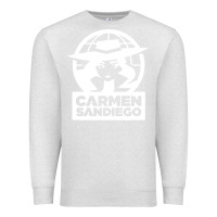 Oatmeal Heather carmen sandiego Premium Sweatshirt - artisFamous