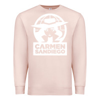 Pale Pink carmen sandiego Premium Sweatshirt - artisFamous