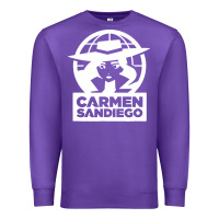 Purple carmen sandiego Premium Sweatshirt - artisFamous