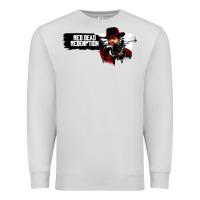 Dove Grey Red Dead Redemption 2 Red Moon Cowboy Premium Sweatshirt - artisFamous