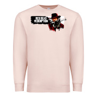 Pale Pink Red Dead Redemption 2 Red Moon Cowboy Premium Sweatshirt - artisFamous