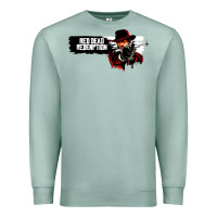 Seafoam Red Dead Redemption 2 Red Moon Cowboy Premium Sweatshirt - artisFamous