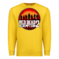 Lemon Red Dead Redemption 2 Red Moon Cowboy Premium Sweatshirt - artisFamous