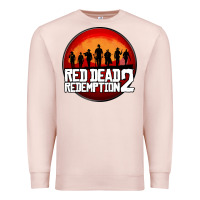 Pale Pink Red Dead Redemption 2 Red Moon Cowboy Premium Sweatshirt - artisFamous