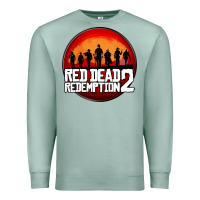 Seafoam Red Dead Redemption 2 Red Moon Cowboy Premium Sweatshirt - artisFamous