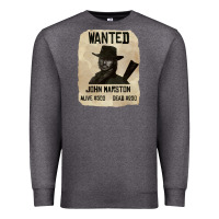 Charcoal Heather Red Dead Redemption 2 Red Moon Cowboy wanted john marston Premium Sweatshirt - artisFamous