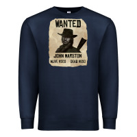 Navy Red Dead Redemption 2 Red Moon Cowboy wanted john marston Premium Sweatshirt - artisFamous