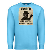 Ocean Blue Red Dead Redemption 2 Red Moon Cowboy wanted john marston Premium Sweatshirt - artisFamous