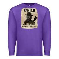 Purple Red Dead Redemption 2 Red Moon Cowboy wanted john marston Premium Sweatshirt - artisFamous