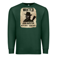Sports Green Red Dead Redemption 2 Red Moon Cowboy wanted john marston Premium Sweatshirt - artisFamous