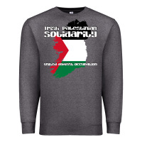 Charcoal Heather irish palestinian solidarity Premium Sweatshirt - artisFamous