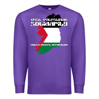 Purple irish palestinian solidarity Premium Sweatshirt - artisFamous