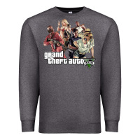 Charcoal Heather Grand Theft Auto Premium Sweatshirt - artisFamous