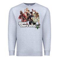 Heather Grey Grand Theft Auto Premium Sweatshirt - artisFamous