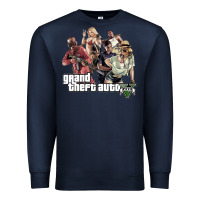 Navy Grand Theft Auto Premium Sweatshirt - artisFamous