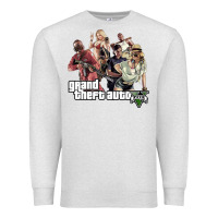 Oatmeal Heather Grand Theft Auto Premium Sweatshirt - artisFamous