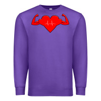 Purple Healthy Heart Premium Sweatshirt - artisFamous
