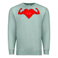 Seafoam Healthy Heart Premium Sweatshirt - artisFamous