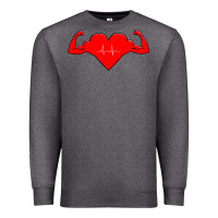 Charcoal Heather Healthy Heart Premium Sweatshirt - artisFamous