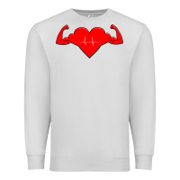 Dove Grey Healthy Heart Premium Sweatshirt - artisFamous