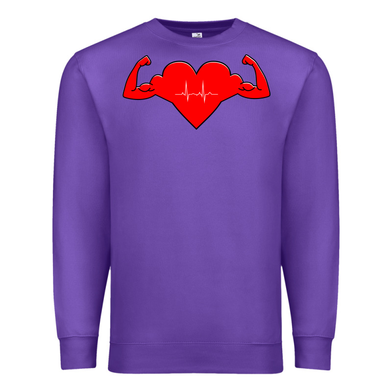 Healthy Heart Premium Sweatshirt by artisFamous | Teevron