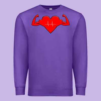 Healthy Heart Premium Sweatshirt Designed By Artisfamous