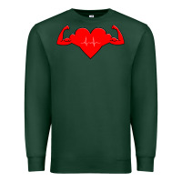 Sports Green Healthy Heart Premium Sweatshirt - artisFamous