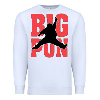 White Big Pun Premium Sweatshirt - artisFamous