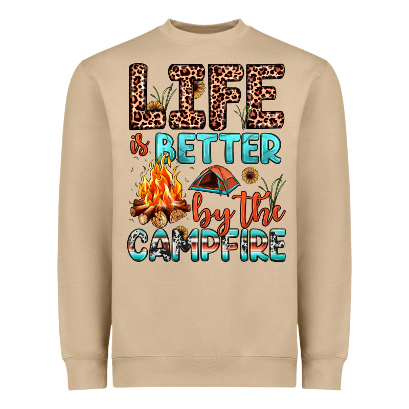 Life Is Better By The Campfire Heavyweight Sweatshirt by JahusDesignShop | Teevron