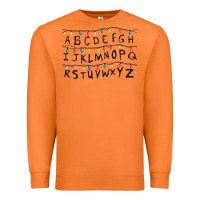 Carrot Stranger Lights Alphabet Premium Sweatshirt - artisFamous