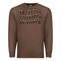 Chestnut Stranger Lights Alphabet Premium Sweatshirt - artisFamous